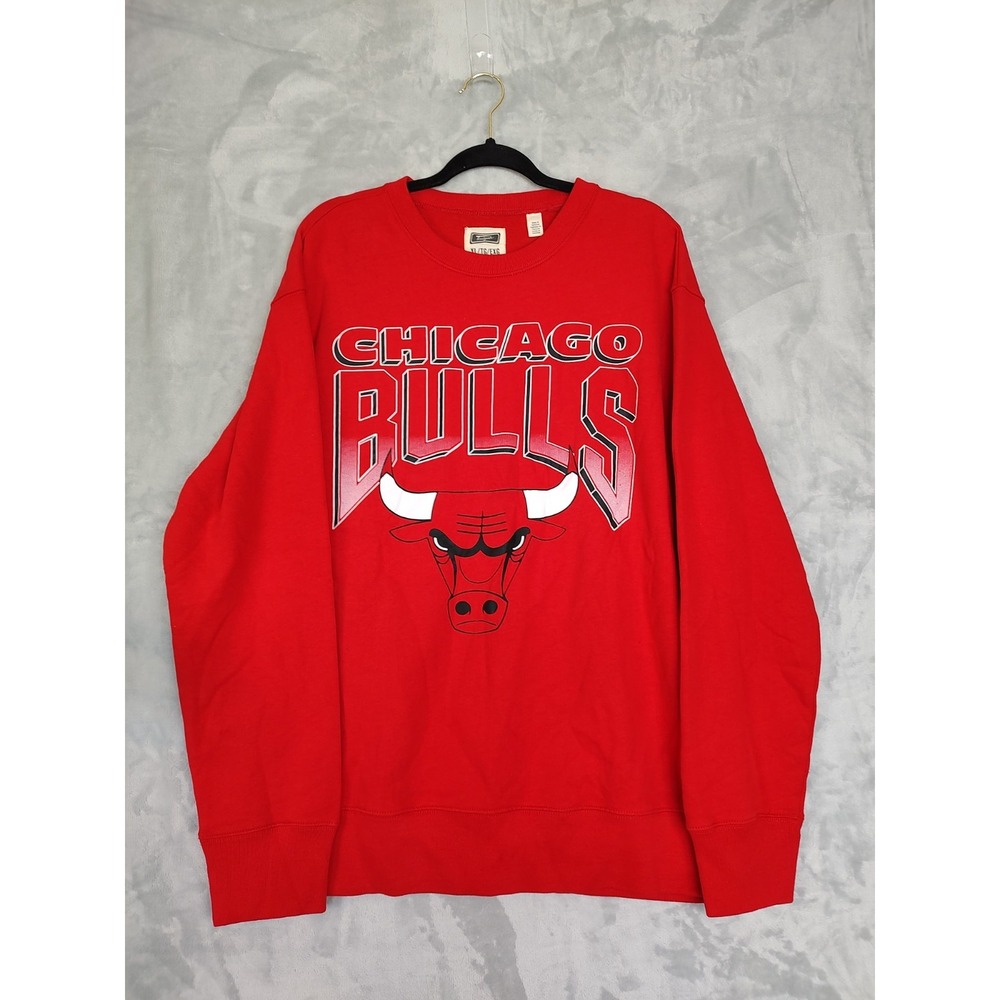 Chicago Bulls Mens Sweatshirt Tailgate Comfort Blend Size XL